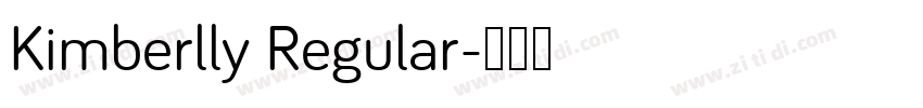Kimberlly Regular字体转换